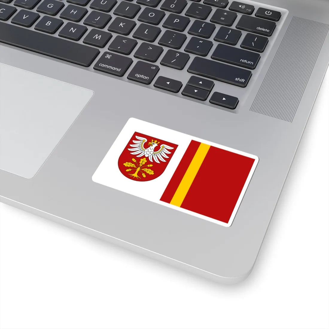 POL powiat dabrowski flag (Poland) STICKER Vinyl Kiss-Cut Decal - The Sticker Space