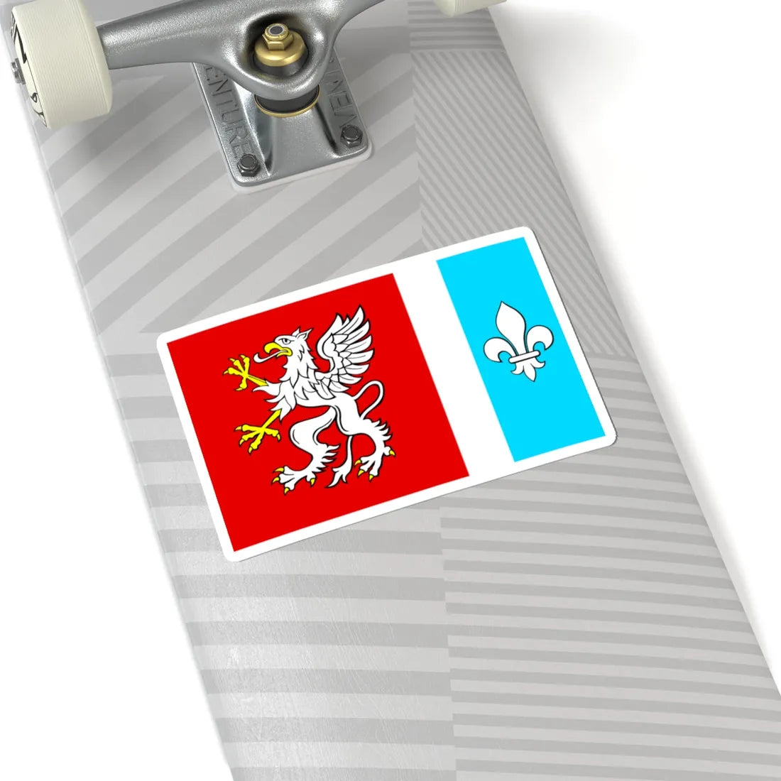 POL powiat debicki flag (Poland) STICKER Vinyl Kiss-Cut Decal - The Sticker Space