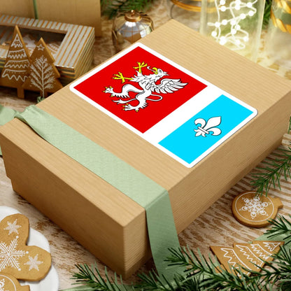 POL powiat debicki flag (Poland) STICKER Vinyl Kiss-Cut Decal - The Sticker Space