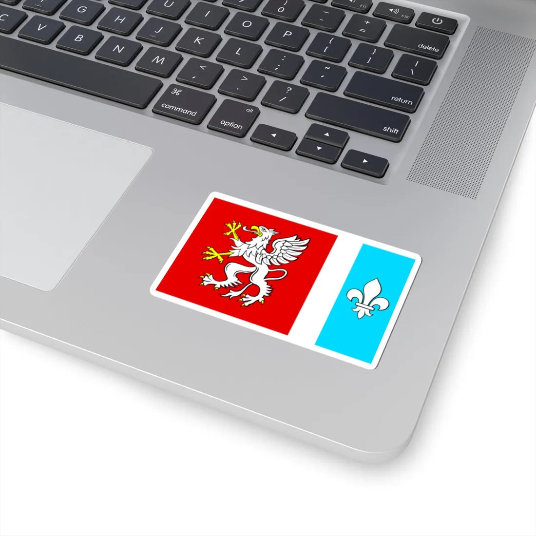 POL powiat debicki flag (Poland) STICKER Vinyl Kiss-Cut Decal - The Sticker Space