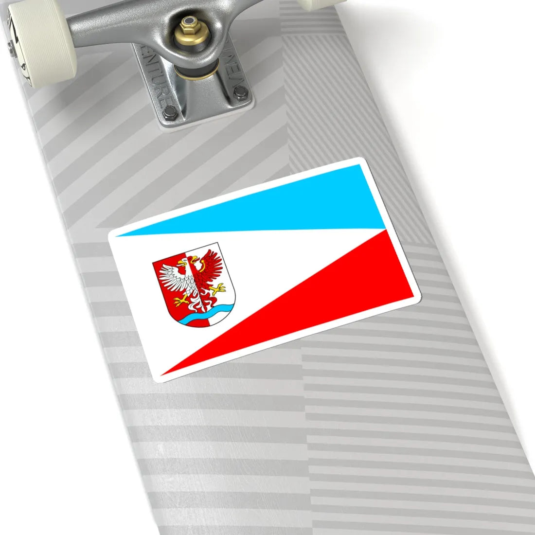 POL powiat drawski flag (Poland) STICKER Vinyl Kiss-Cut Decal - The Sticker Space