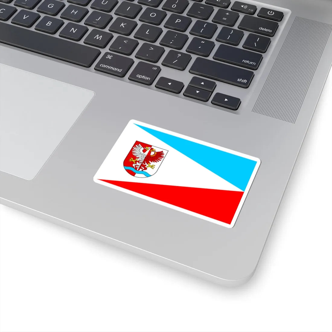 POL powiat drawski flag (Poland) STICKER Vinyl Kiss-Cut Decal - The Sticker Space