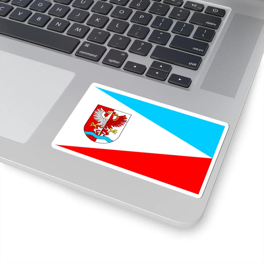 POL powiat drawski flag (Poland) STICKER Vinyl Kiss-Cut Decal - The Sticker Space