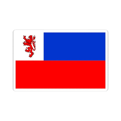 POL powiat działdowski flag (Poland) STICKER Vinyl Kiss-Cut Decal 4 Inch White - The Sticker Space