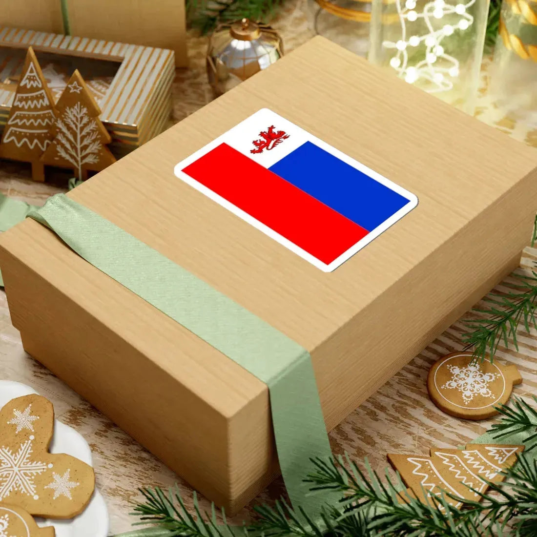 POL powiat działdowski flag (Poland) STICKER Vinyl Kiss-Cut Decal - The Sticker Space