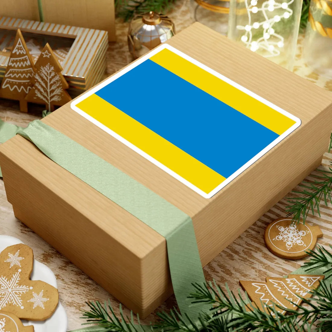 POL powiat dzierzoniowski flag (Poland) STICKER Vinyl Kiss-Cut Decal - The Sticker Space