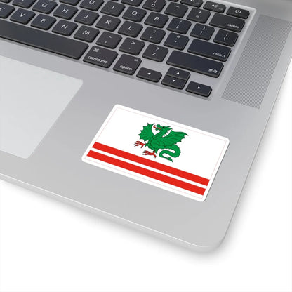 POL powiat garwolinski flag (Poland) STICKER Vinyl Kiss-Cut Decal - The Sticker Space