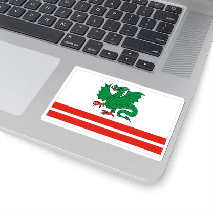 POL powiat garwolinski flag (Poland) STICKER Vinyl Kiss-Cut Decal - The Sticker Space