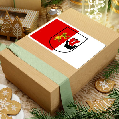 POL powiat gdanski flag (Poland) STICKER Vinyl Kiss-Cut Decal - The Sticker Space