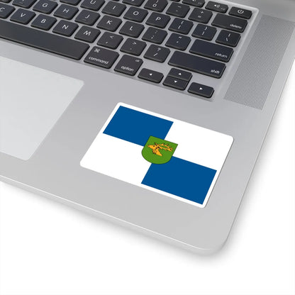 POL powiat gizycki flag (Poland) STICKER Vinyl Kiss-Cut Decal - The Sticker Space