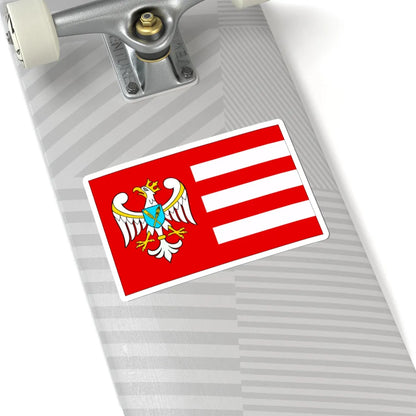POL powiat gnieznienski flag (Poland) STICKER Vinyl Kiss-Cut Decal - The Sticker Space
