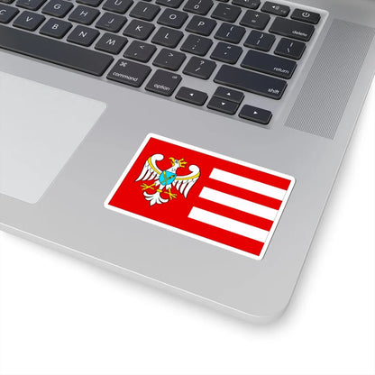 POL powiat gnieznienski flag (Poland) STICKER Vinyl Kiss-Cut Decal - The Sticker Space