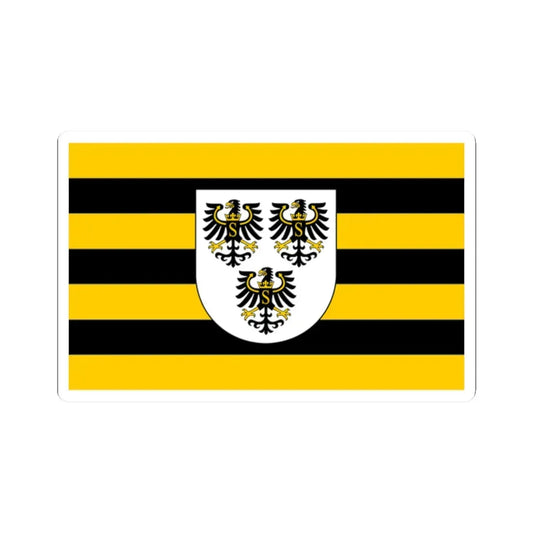 POL powiat gołdapski flag (Poland) STICKER Vinyl Kiss-Cut Decal 2 Inch White - The Sticker Space