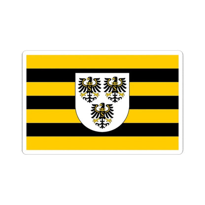 POL powiat gołdapski flag (Poland) STICKER Vinyl Kiss-Cut Decal 3 Inch White - The Sticker Space