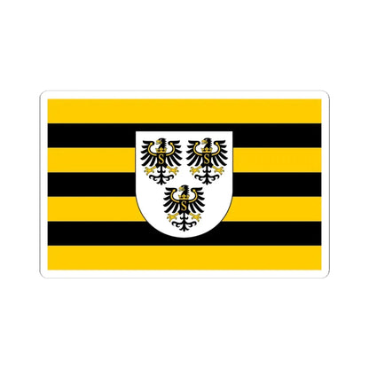 POL powiat gołdapski flag (Poland) STICKER Vinyl Kiss-Cut Decal 4 Inch White - The Sticker Space