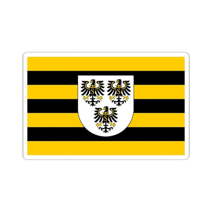 POL powiat gołdapski flag (Poland) STICKER Vinyl Kiss-Cut Decal 6 Inch White - The Sticker Space