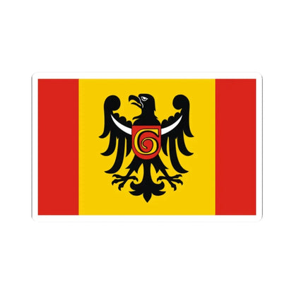 POL powiat głogowski flag (Poland) STICKER Vinyl Kiss-Cut Decal 2 Inch White - The Sticker Space