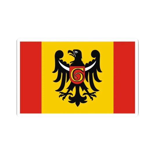 POL powiat głogowski flag (Poland) STICKER Vinyl Kiss-Cut Decal 2 Inch White - The Sticker Space