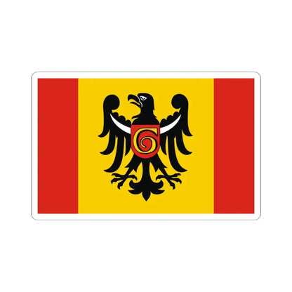 POL powiat głogowski flag (Poland) STICKER Vinyl Kiss-Cut Decal 6 Inch White - The Sticker Space