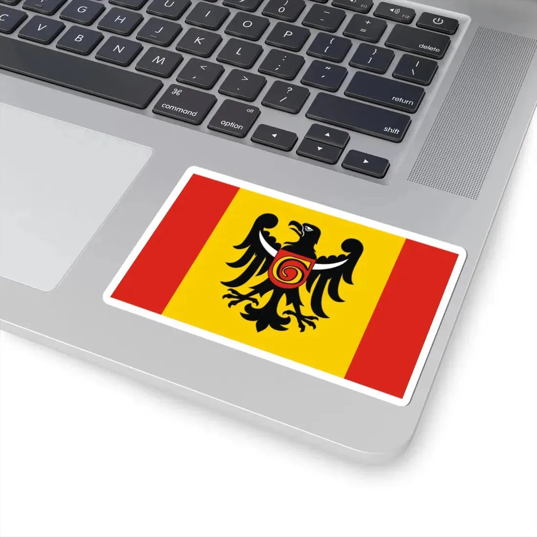 POL powiat głogowski flag (Poland) STICKER Vinyl Kiss-Cut Decal - The Sticker Space