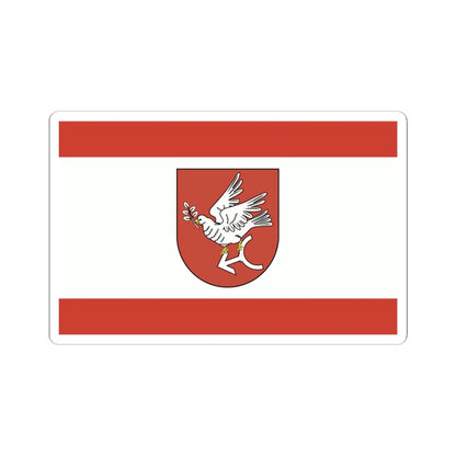 POL powiat golubsko-dobrzynski flag (Poland) STICKER Vinyl Kiss-Cut Decal 4 Inch White - The Sticker Space