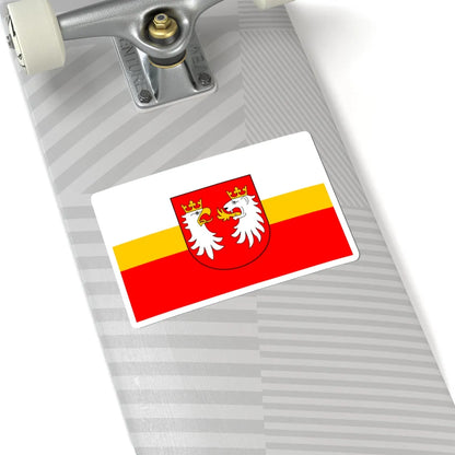 POL powiat gorlicki flag (Poland) STICKER Vinyl Kiss-Cut Decal - The Sticker Space