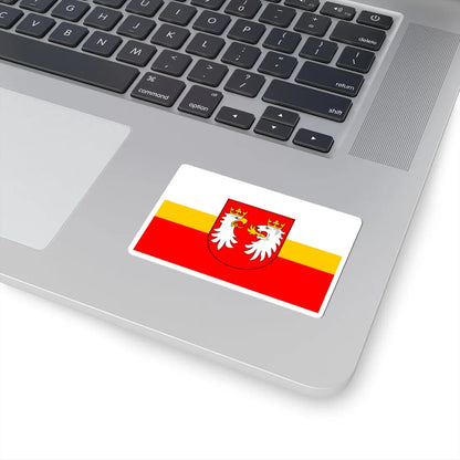 POL powiat gorlicki flag (Poland) STICKER Vinyl Kiss-Cut Decal - The Sticker Space