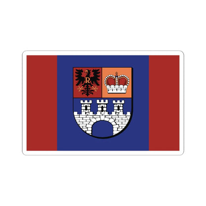 POL powiat gostyninski flag (Poland) STICKER Vinyl Kiss-Cut Decal 6 Inch White - The Sticker Space