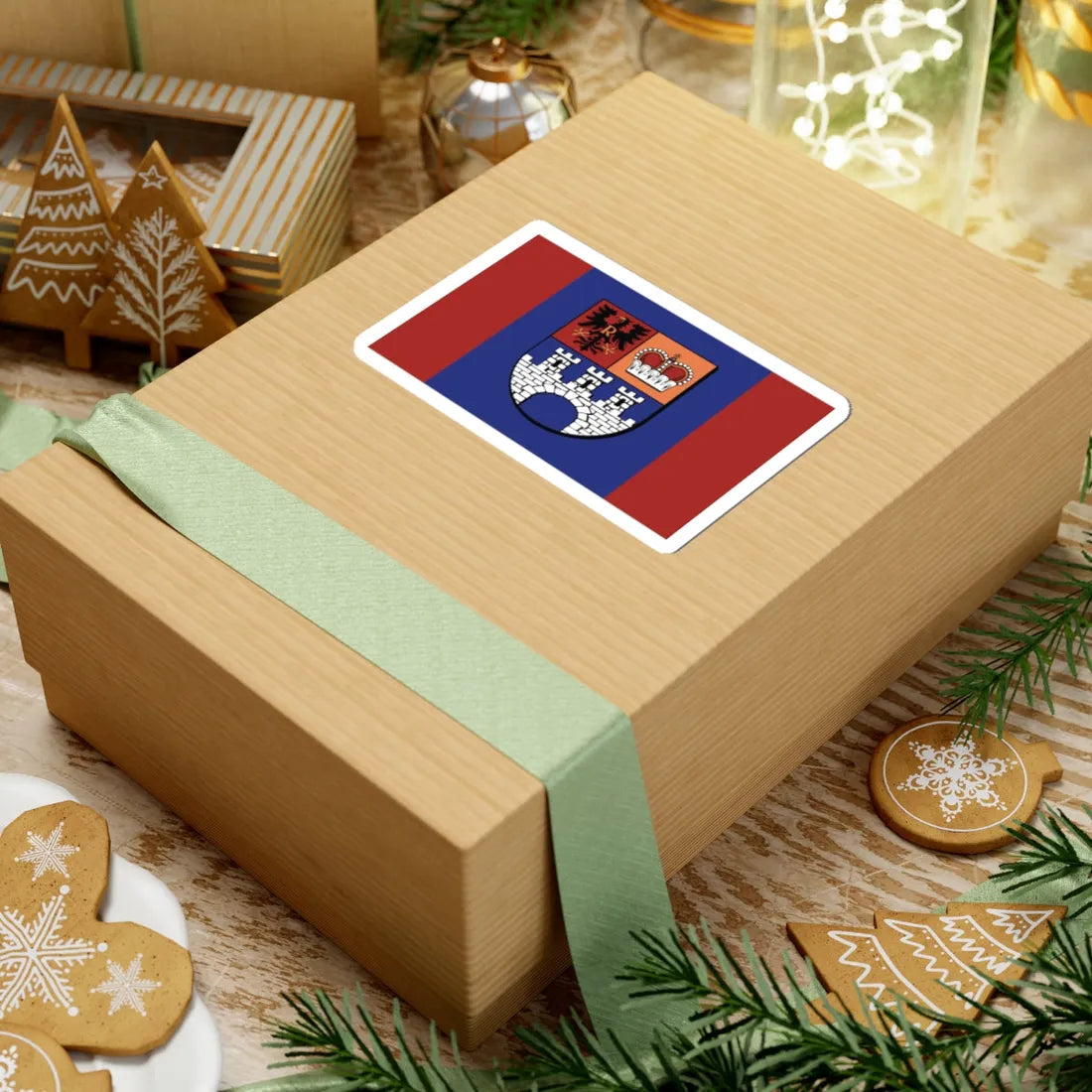 POL powiat gostyninski flag (Poland) STICKER Vinyl Kiss-Cut Decal - The Sticker Space