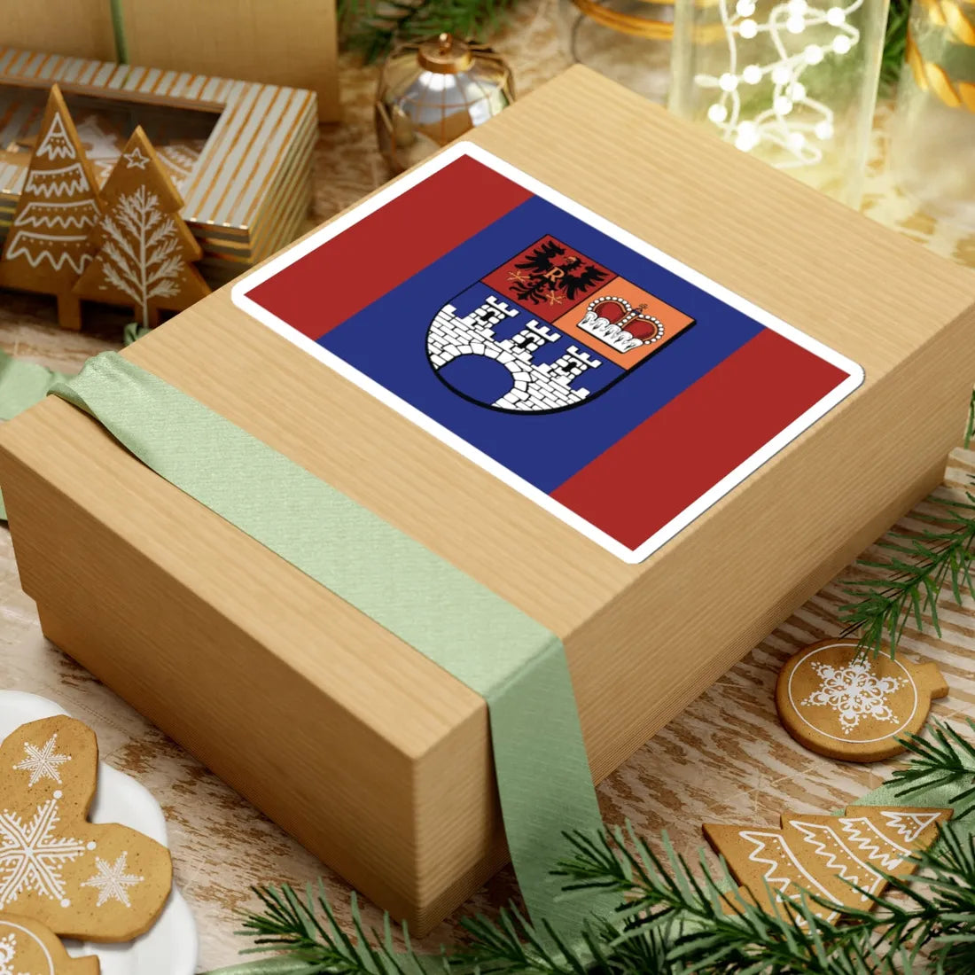 POL powiat gostyninski flag (Poland) STICKER Vinyl Kiss-Cut Decal - The Sticker Space