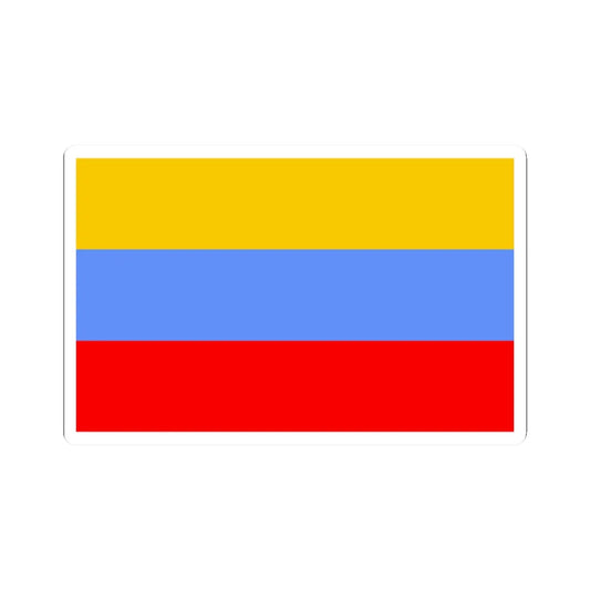 POL powiat gostynski flag (Poland) STICKER Vinyl Kiss-Cut Decal 2 Inch White - The Sticker Space