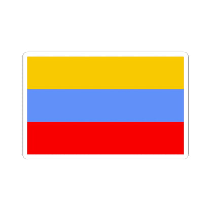 POL powiat gostynski flag (Poland) STICKER Vinyl Kiss-Cut Decal 3 Inch White - The Sticker Space