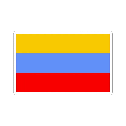 POL powiat gostynski flag (Poland) STICKER Vinyl Kiss-Cut Decal 4 Inch White - The Sticker Space