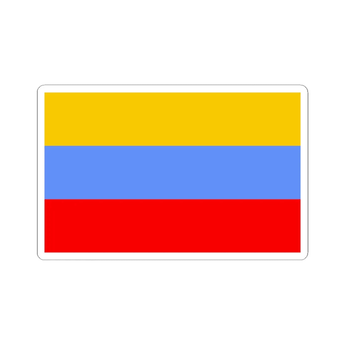 POL powiat gostynski flag (Poland) STICKER Vinyl Kiss-Cut Decal 6 Inch White - The Sticker Space