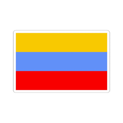 POL powiat gostynski flag (Poland) STICKER Vinyl Kiss-Cut Decal 6 Inch White - The Sticker Space