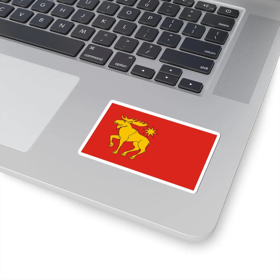 POL powiat grajewski flag (Poland) STICKER Vinyl Kiss-Cut Decal - The Sticker Space