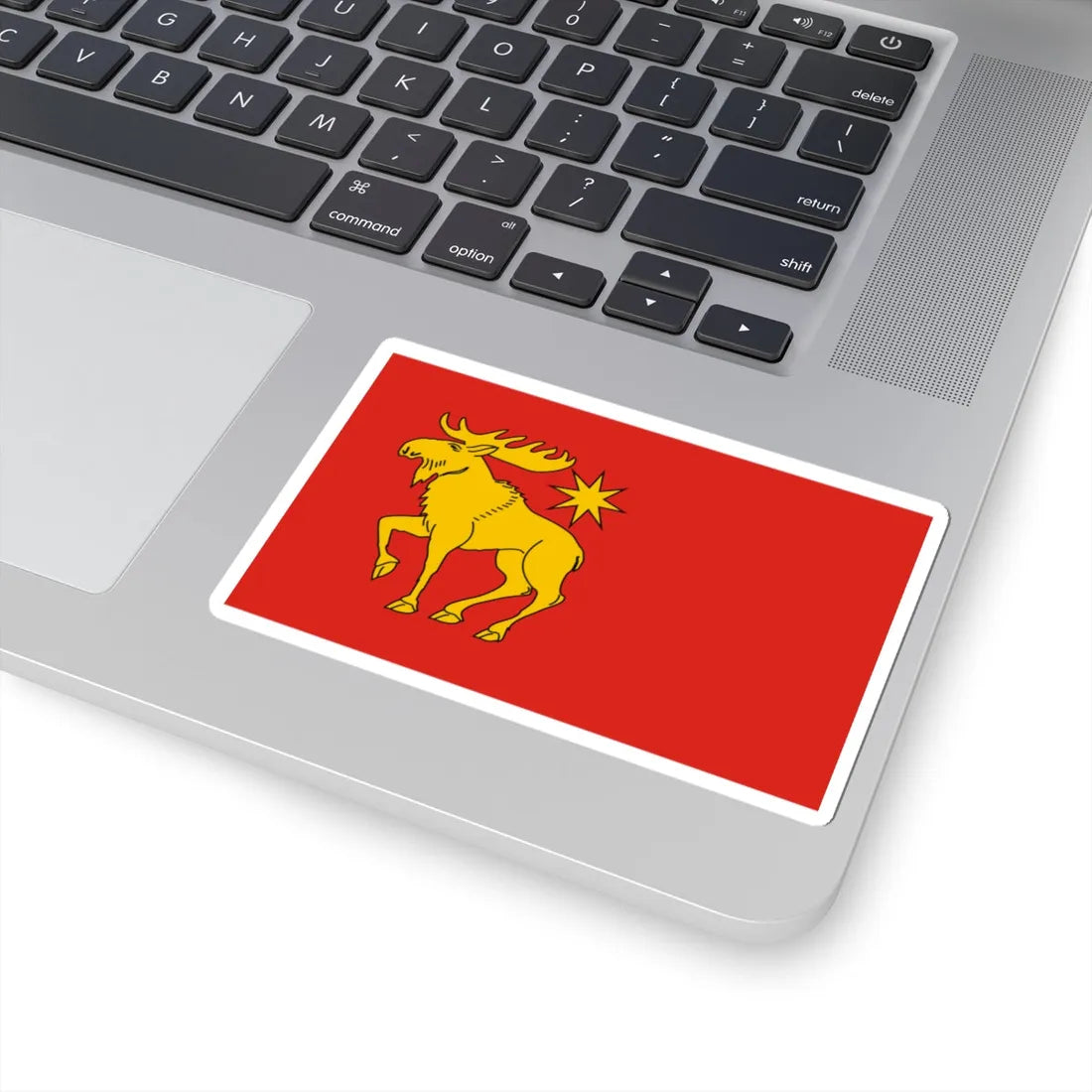 POL powiat grajewski flag (Poland) STICKER Vinyl Kiss-Cut Decal - The Sticker Space