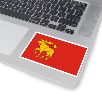 POL powiat grajewski flag (Poland) STICKER Vinyl Kiss-Cut Decal - The Sticker Space