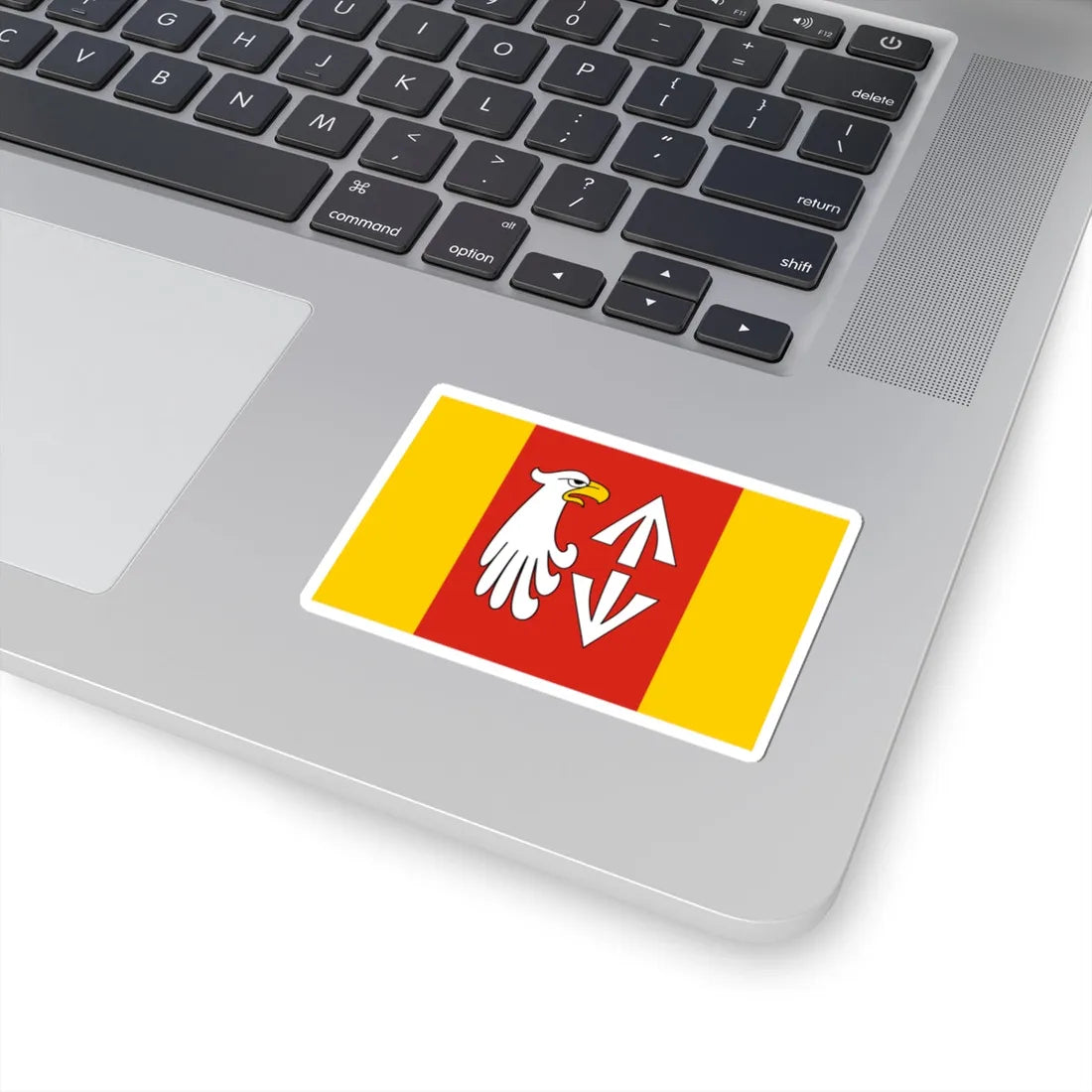 POL powiat grodziski mazowieckie flag (Poland) STICKER Vinyl Kiss-Cut Decal - The Sticker Space