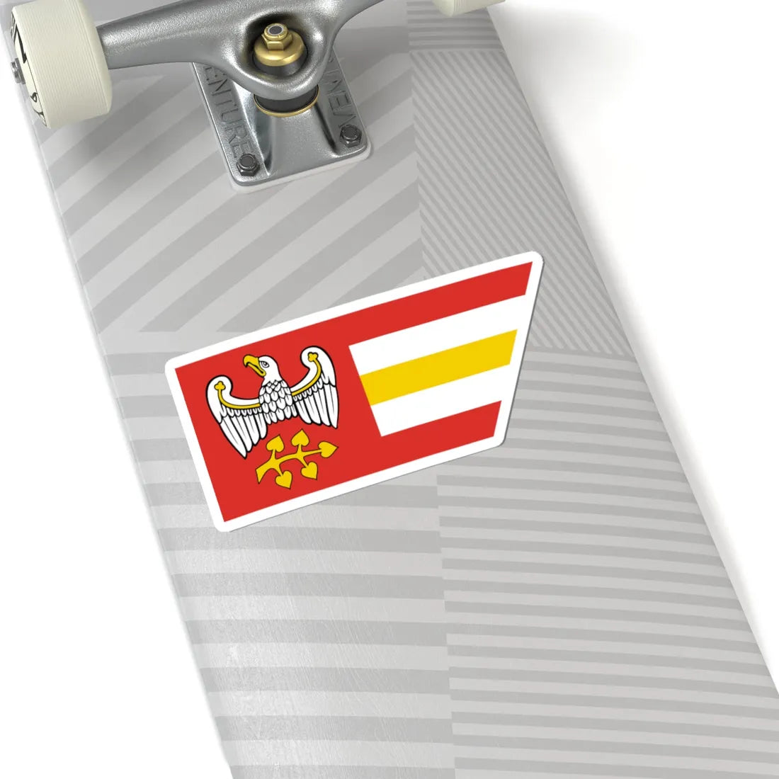 POL powiat grodziski wielkopolski flag (Poland) STICKER Vinyl Kiss-Cut Decal - The Sticker Space