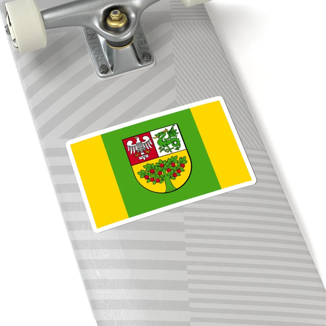 POL powiat grojecki flag (Poland) STICKER Vinyl Kiss-Cut Decal - The Sticker Space