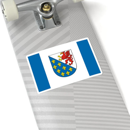 POL powiat gryficki flag (Poland) STICKER Vinyl Kiss-Cut Decal - The Sticker Space