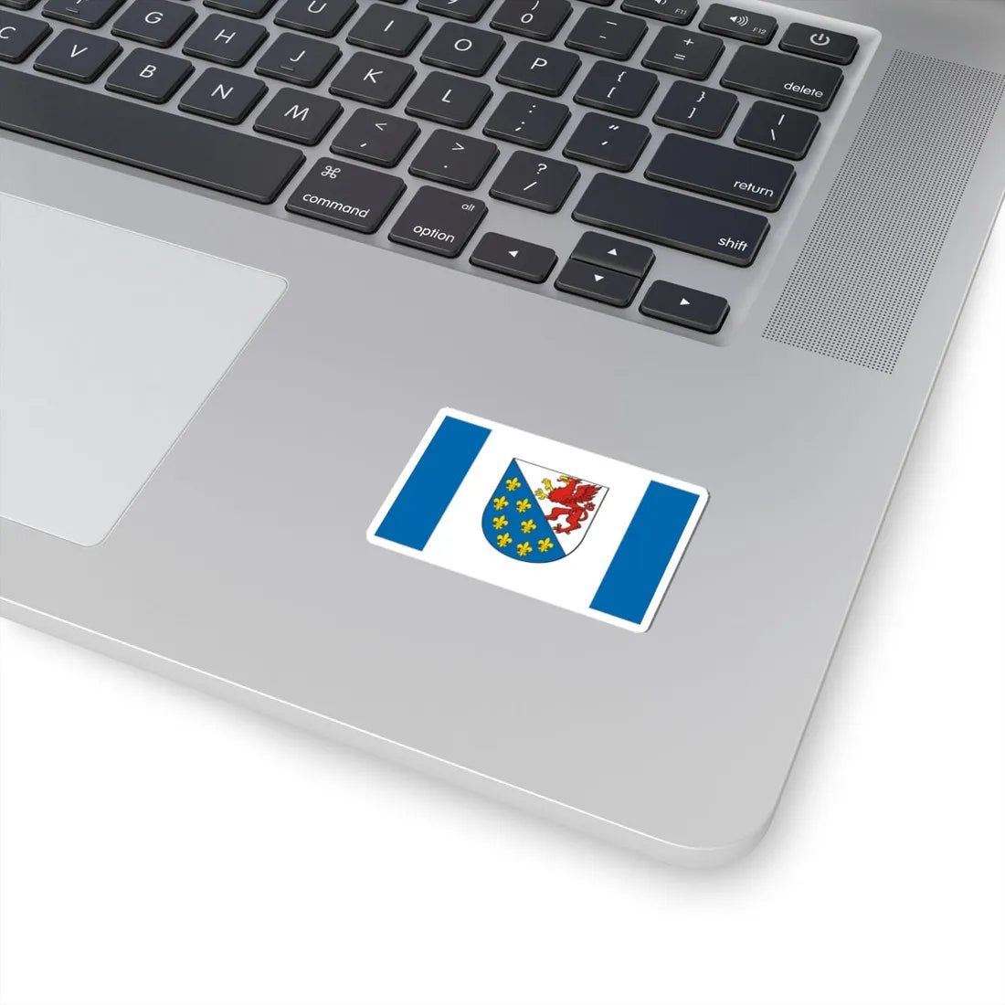 POL powiat gryficki flag (Poland) STICKER Vinyl Kiss-Cut Decal - The Sticker Space