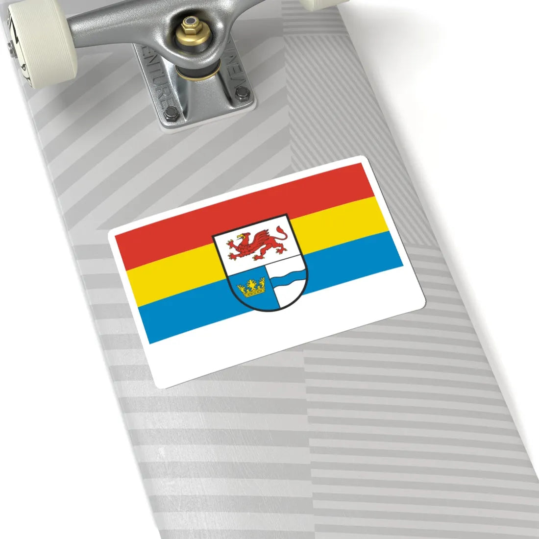 POL powiat gryfinski flag (Poland) STICKER Vinyl Kiss-Cut Decal - The Sticker Space