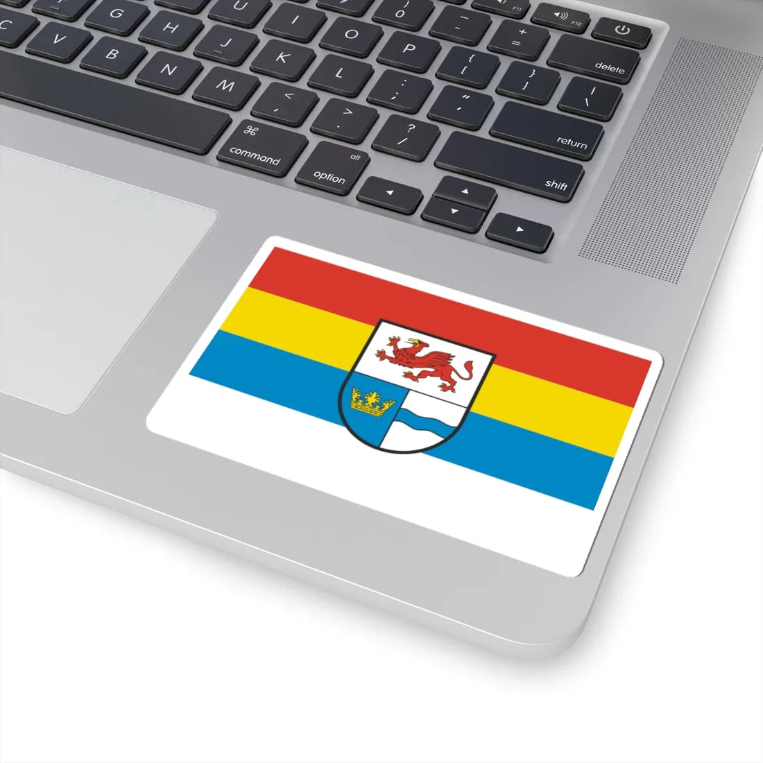 POL powiat gryfinski flag (Poland) STICKER Vinyl Kiss-Cut Decal - The Sticker Space