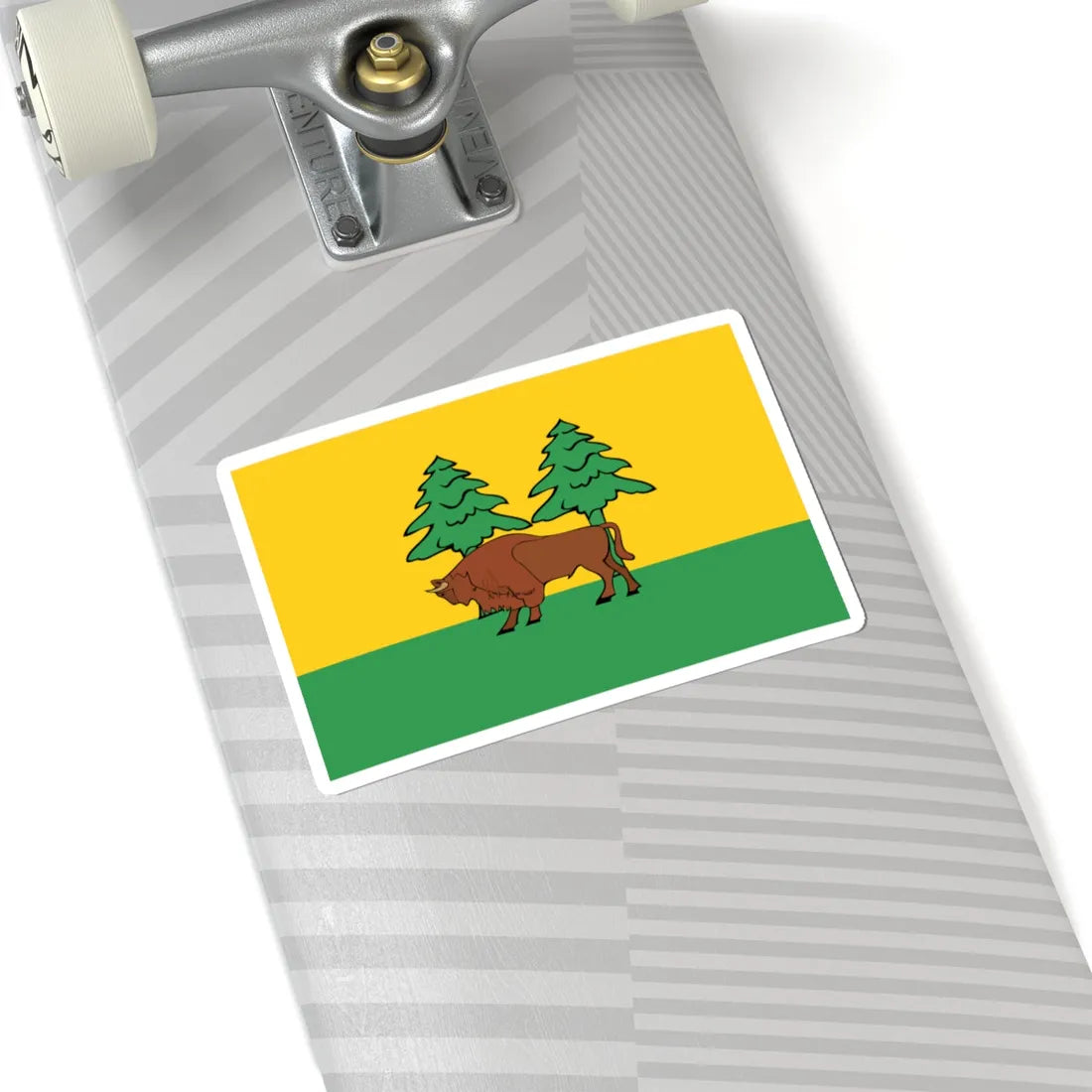 POL powiat hajnowski flag (Poland) STICKER Vinyl Kiss-Cut Decal - The Sticker Space