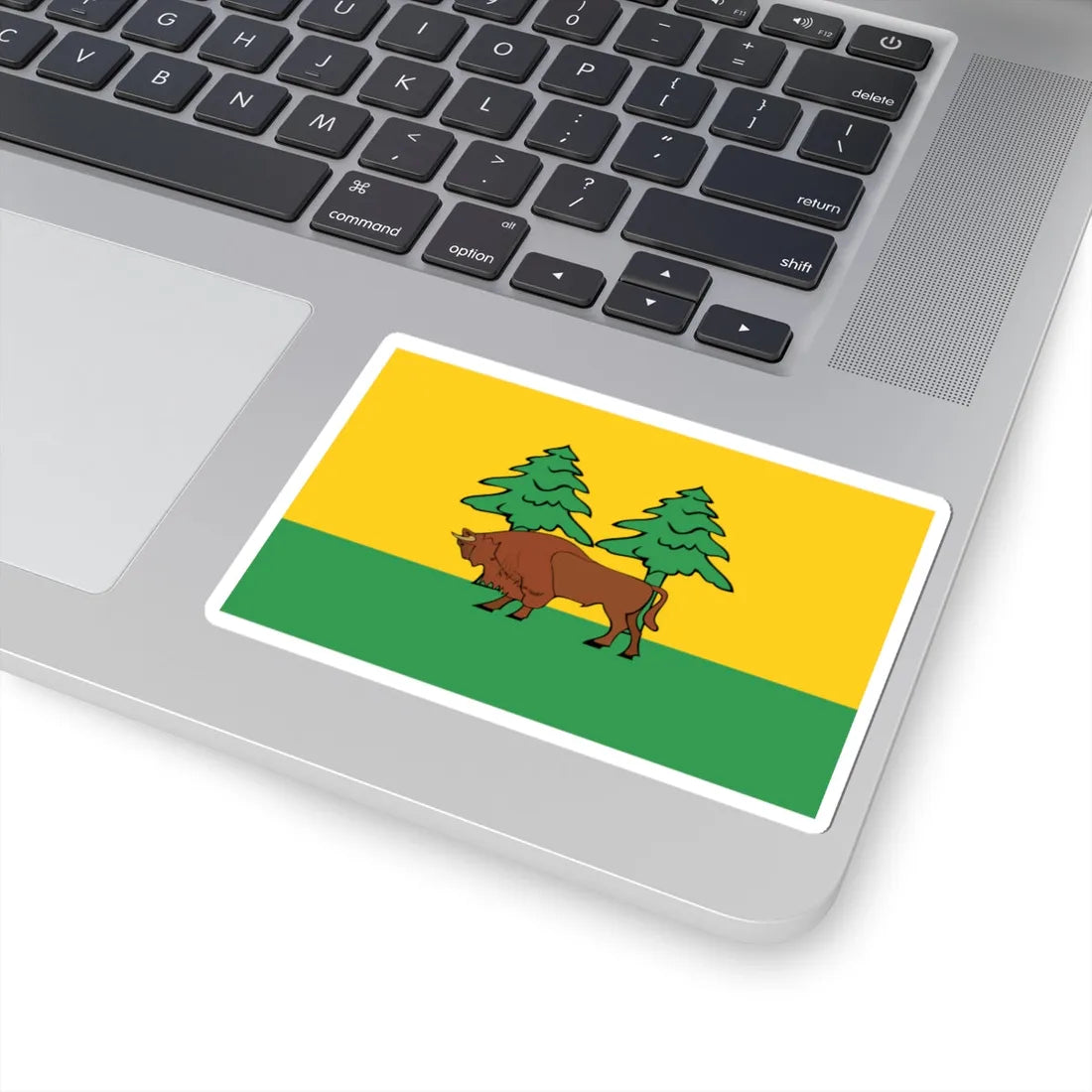 POL powiat hajnowski flag (Poland) STICKER Vinyl Kiss-Cut Decal - The Sticker Space