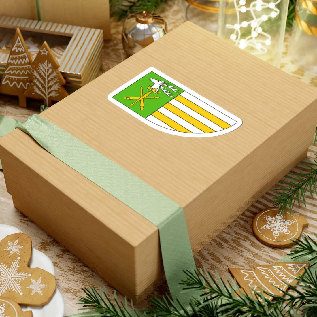 POL powiat janowski flag (Poland) STICKER Vinyl Kiss-Cut Decal - The Sticker Space