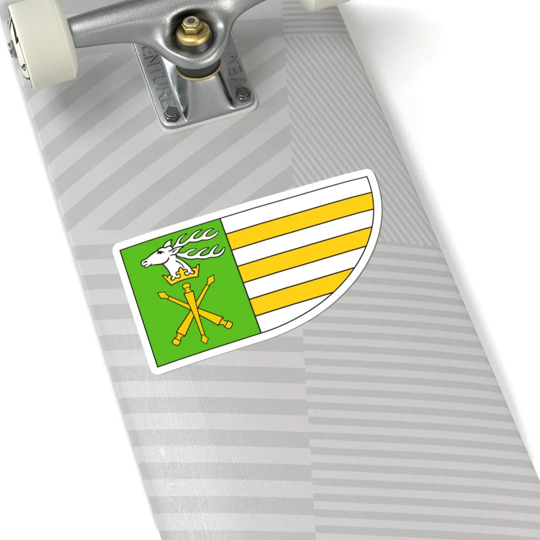 POL powiat janowski flag (Poland) STICKER Vinyl Kiss-Cut Decal - The Sticker Space