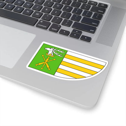 POL powiat janowski flag (Poland) STICKER Vinyl Kiss-Cut Decal - The Sticker Space